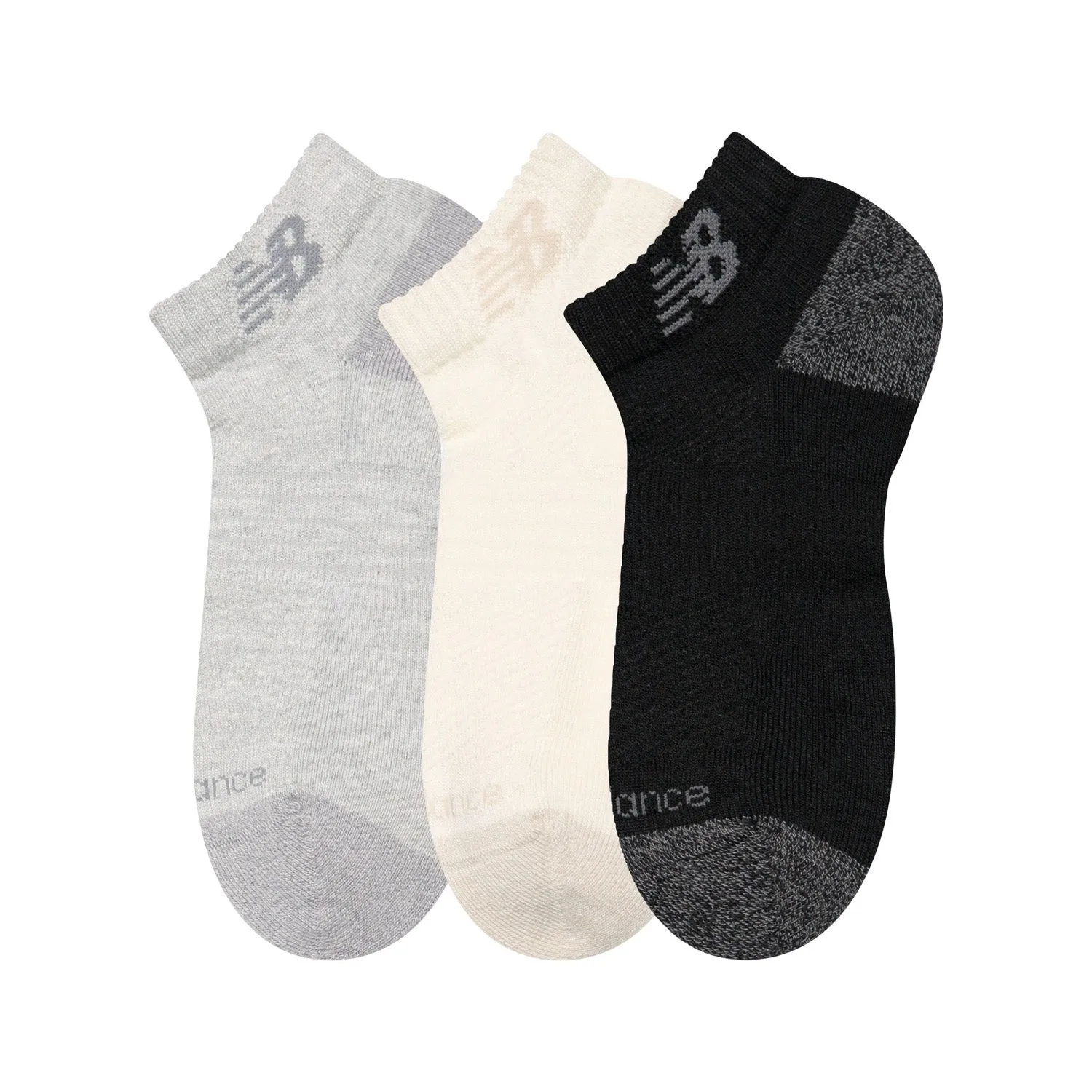 New Balance Active Low Cut Socks 3 Pack Assorted Colors 1