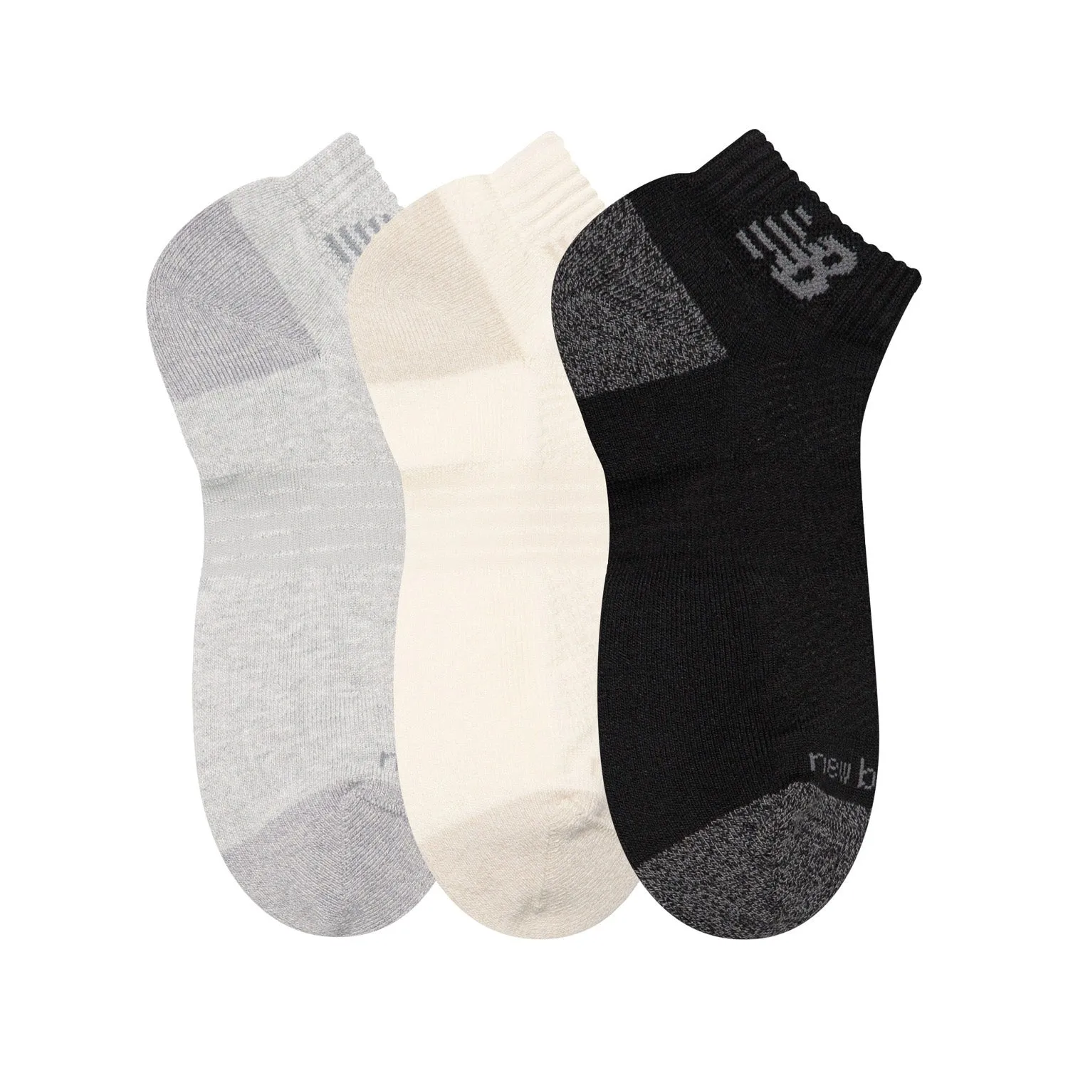 New Balance Active Low Cut Socks 3 Pack Assorted Colors 1