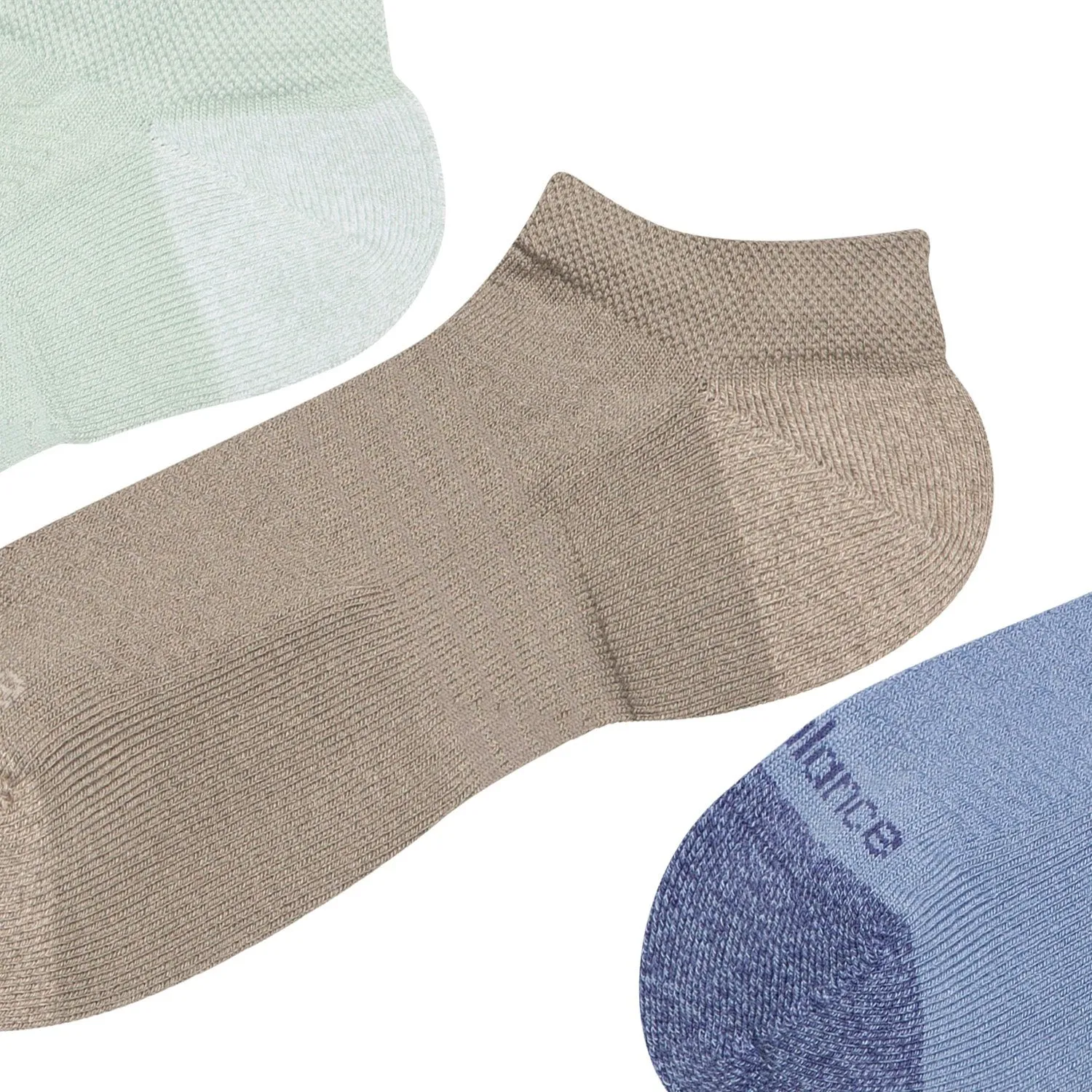 New Balance Active No Show Socks 3 Pack Assorted Colors 2