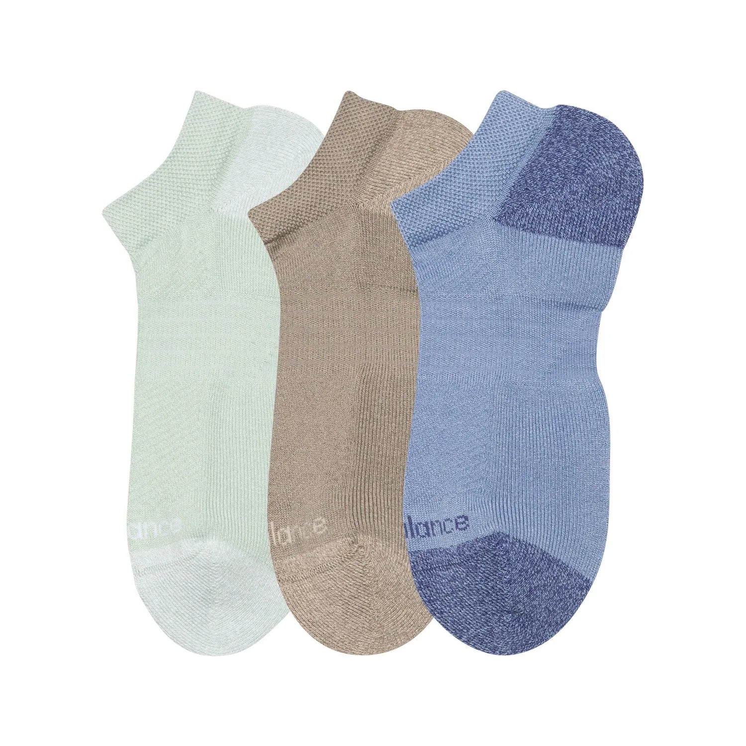 New Balance Active No Show Socks 3 Pack Assorted Colors 2
