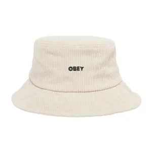 OBEY BOLD CORD BUCKET HAT // UNBLEACHED