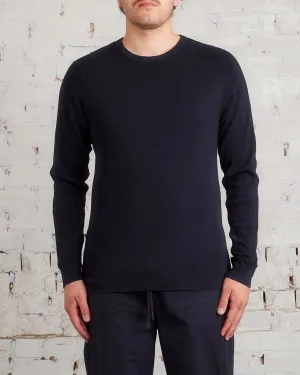Reigning Champ 1x1 Slub Knit Long Sleeve T-Shirt Black