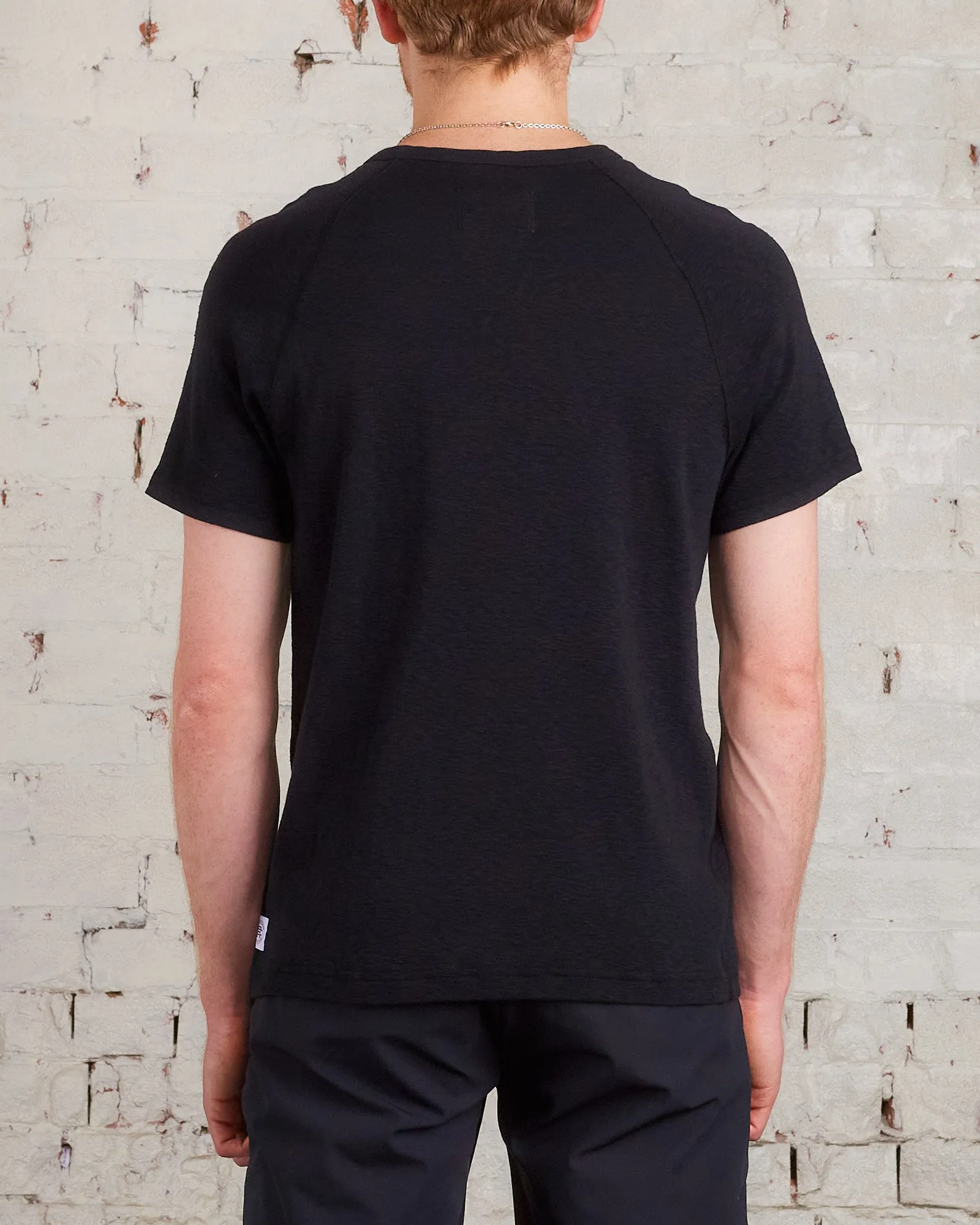 Reigning Champ 1x1 Slub Knit T-Shirt Black