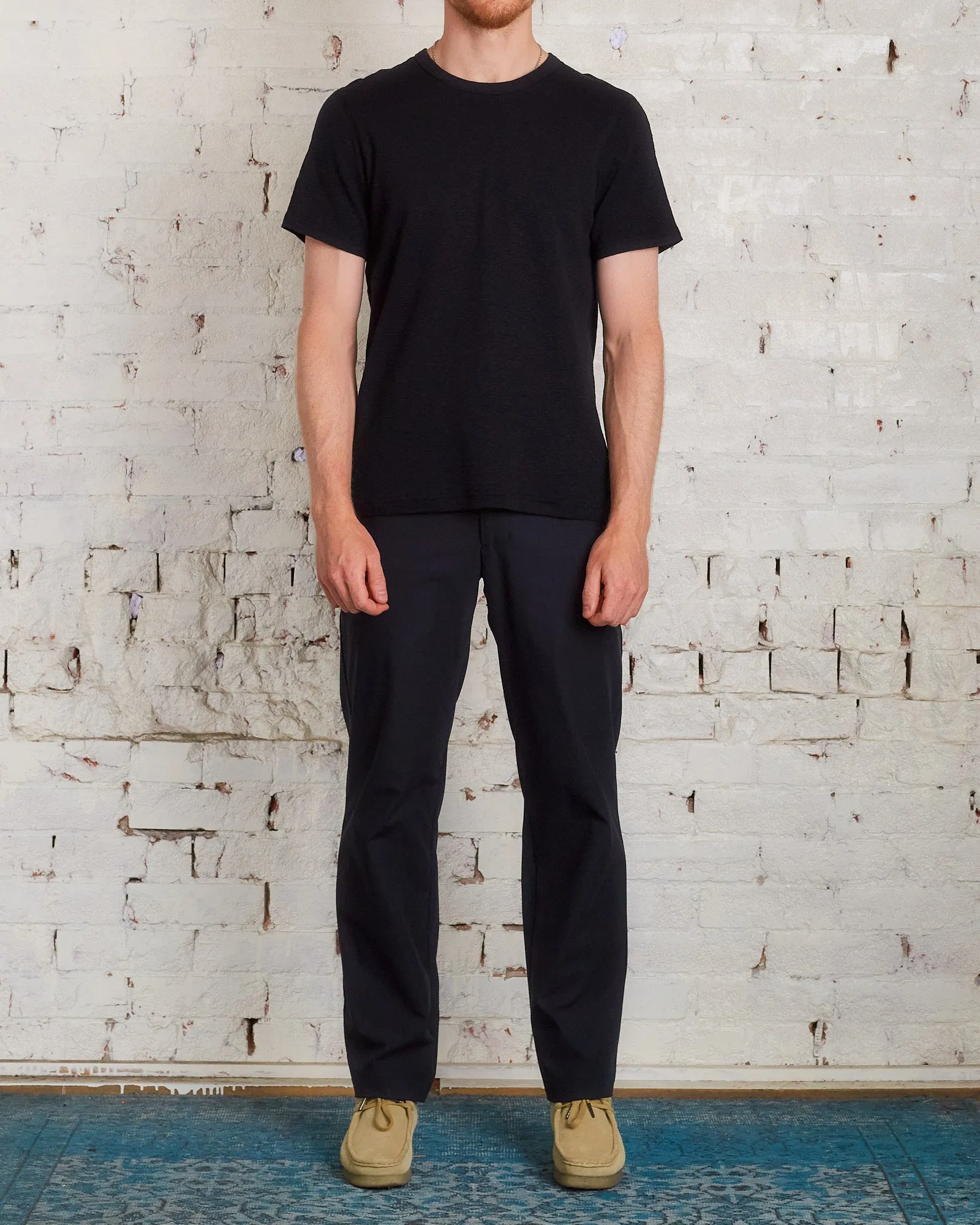 Reigning Champ 1x1 Slub Knit T-Shirt Black
