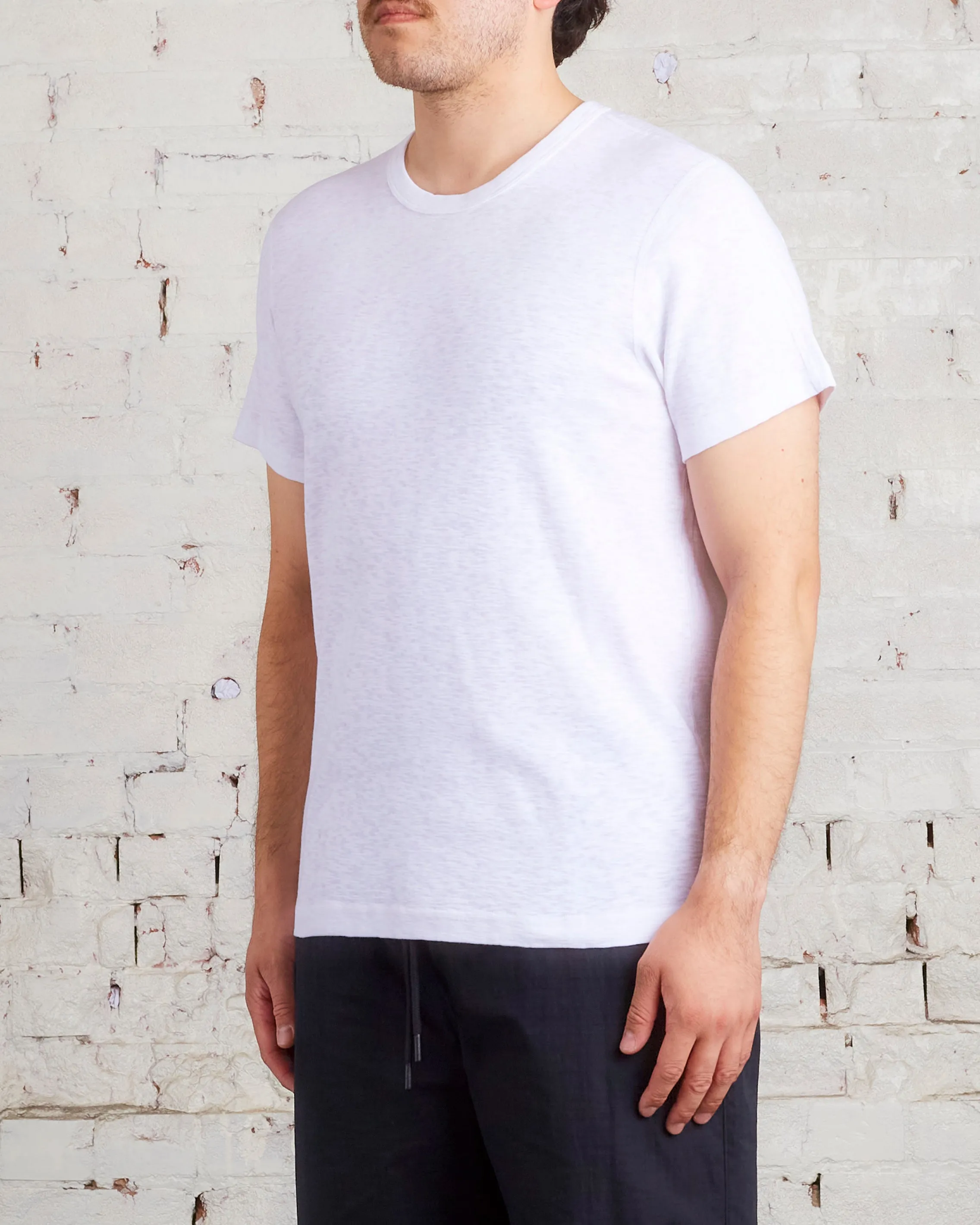 Reigning Champ 1x1 Slub Knit T-Shirt White