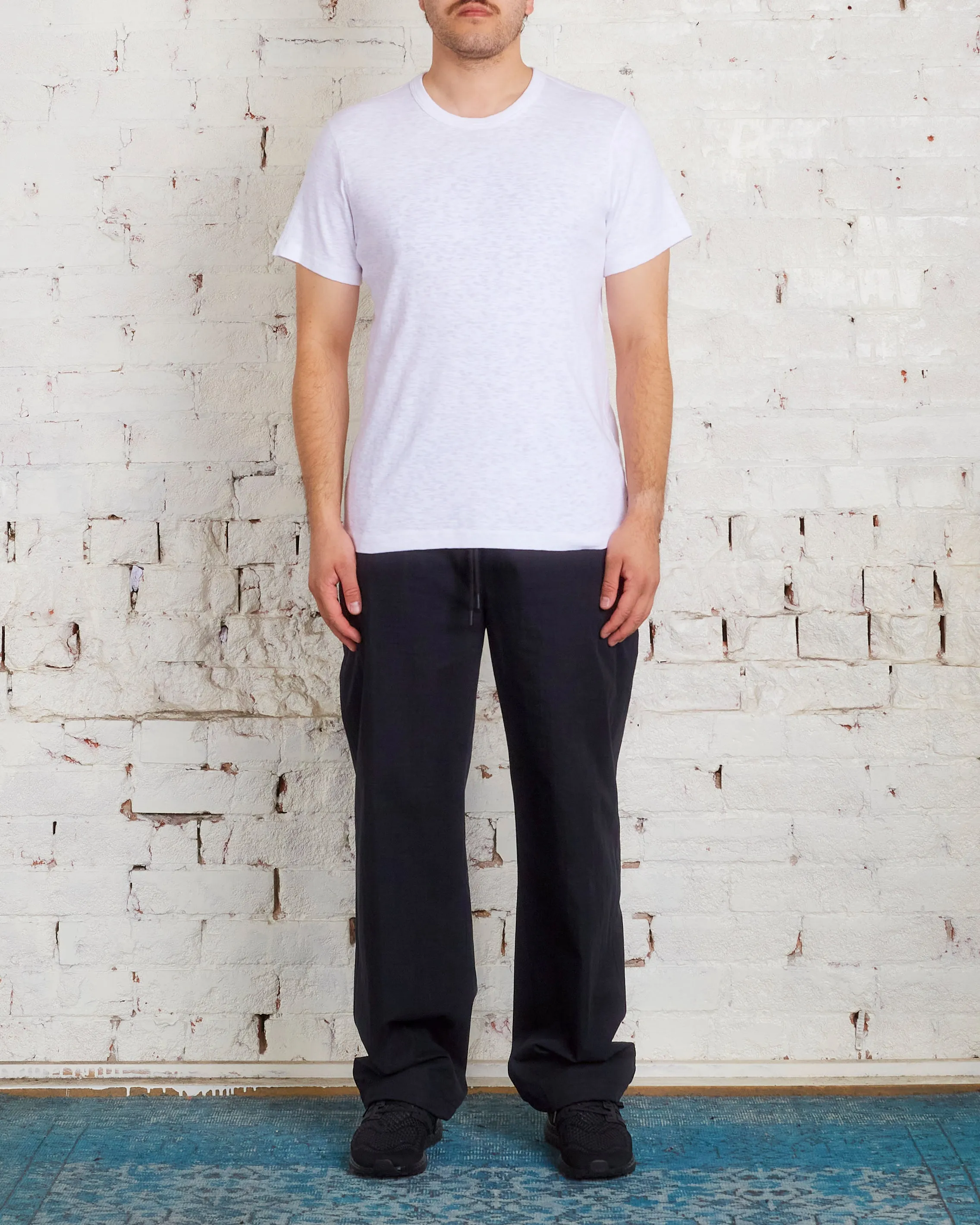Reigning Champ 1x1 Slub Knit T-Shirt White