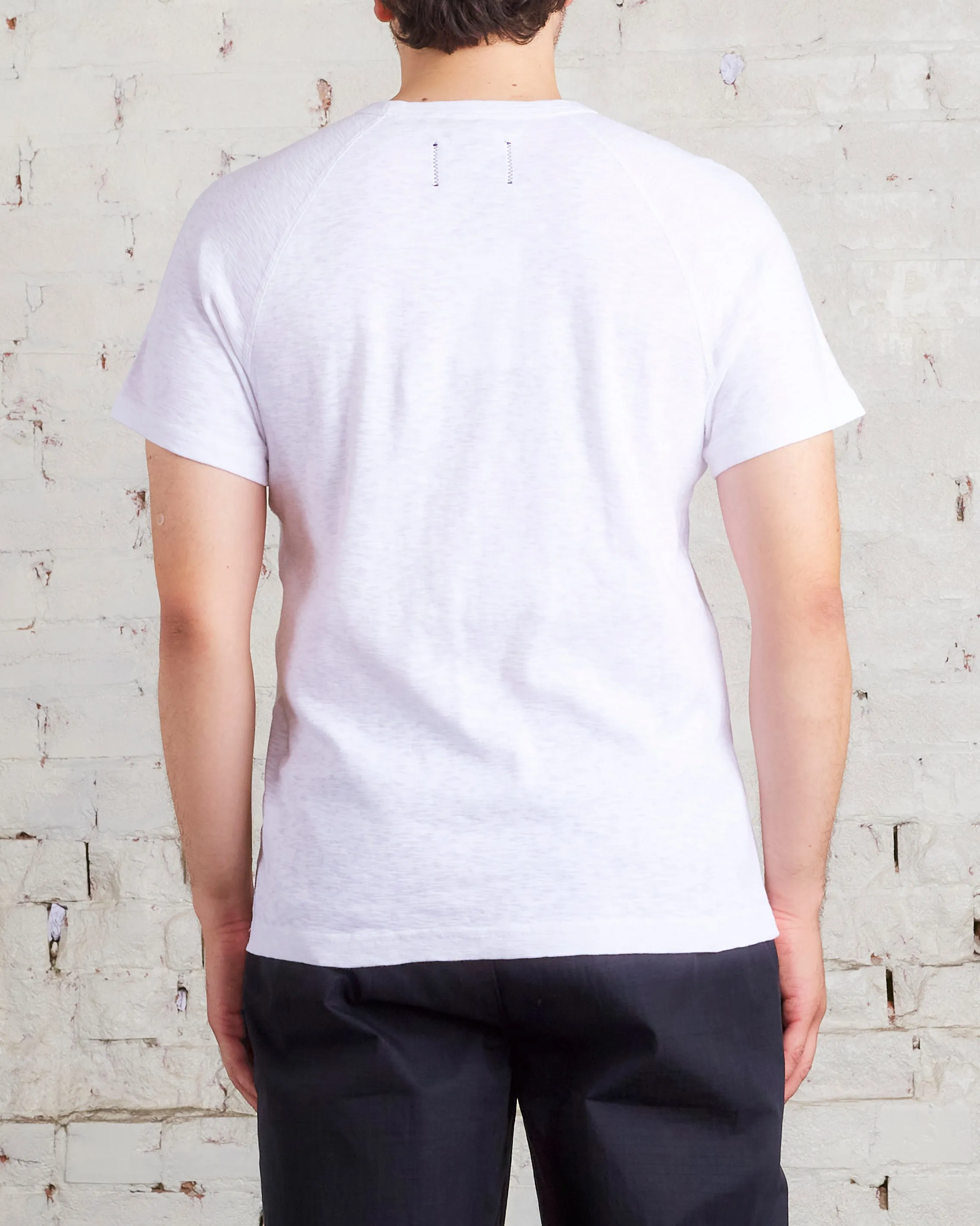 Reigning Champ 1x1 Slub Knit T-Shirt White