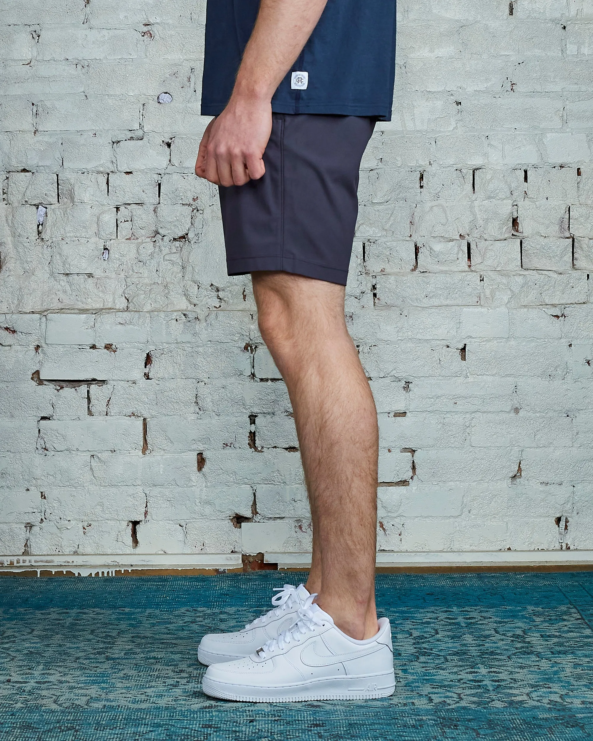Reigning Champ Coach's Short Charcoal Primeflex