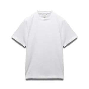 Reigning Champ Men Knit Midweight Jersey Lock Up T-Shirt White