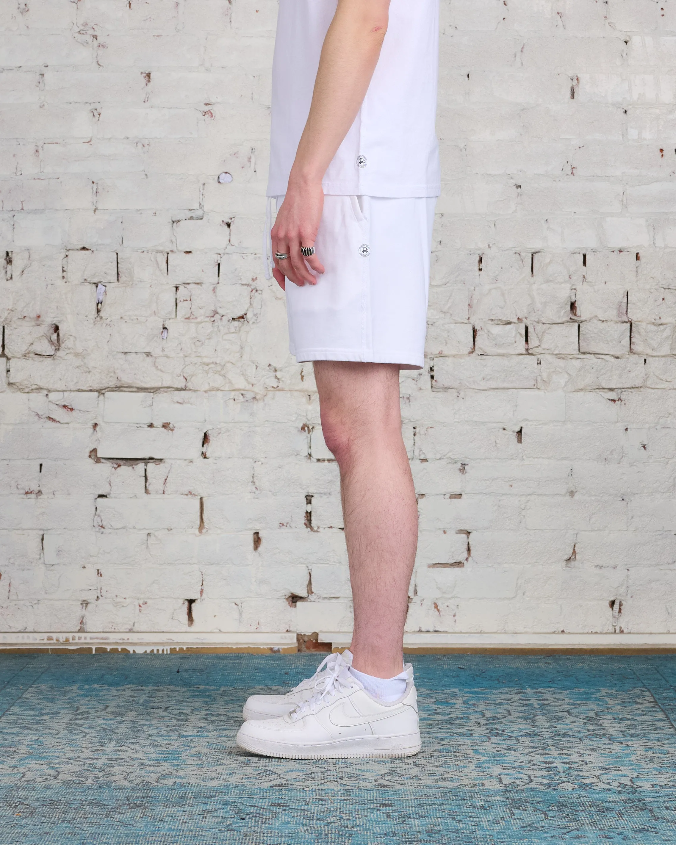 Reigning Champ Midweight Terry 6 Sweatshort Vintage White