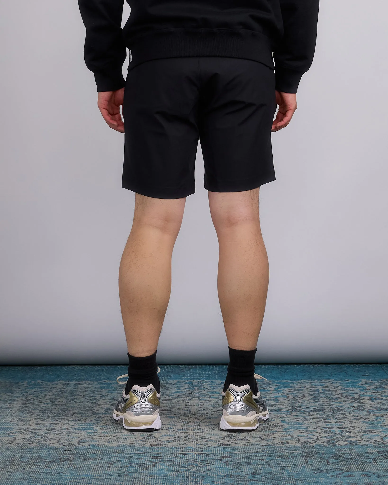 Reigning Champ Stretch Warp Knit Coach's 9 Short Black