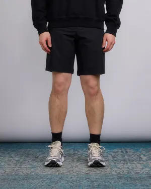 Reigning Champ Stretch Warp Knit Coach's 9 Short Black