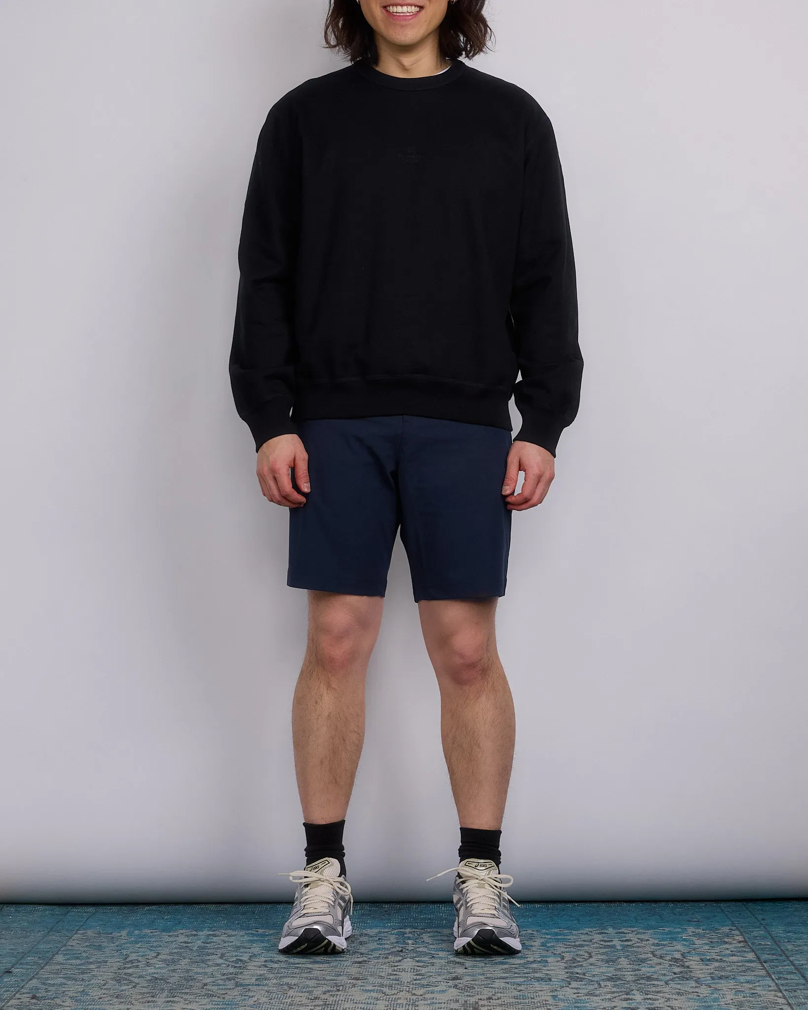 Reigning Champ Stretch Warp Knit Coach's 9 Short Navy