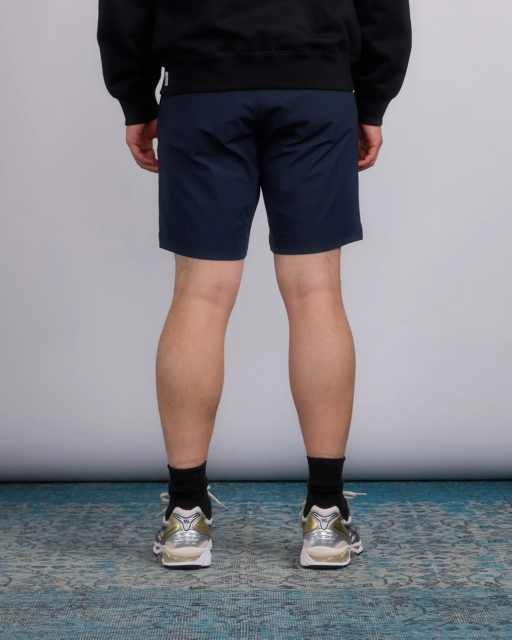 Reigning Champ Stretch Warp Knit Coach's 9 Short Navy