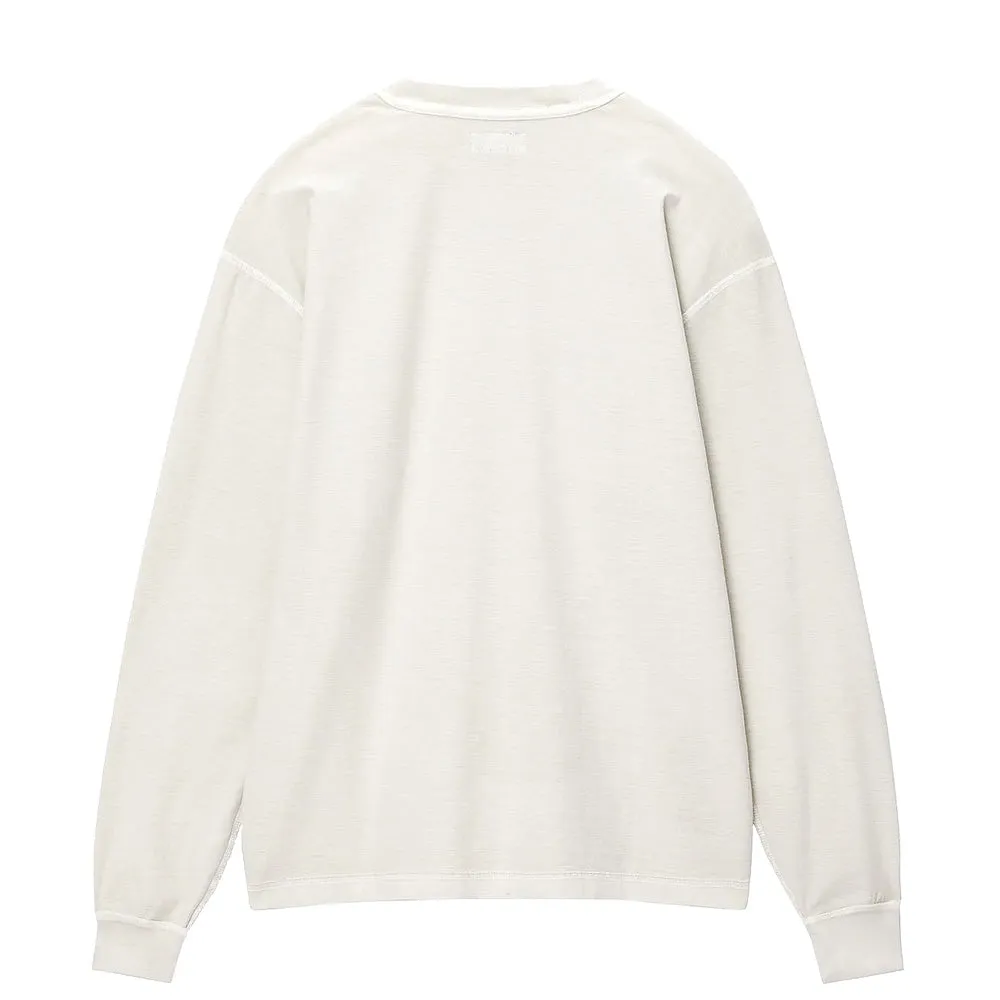 STSSY LAZY  LS TEE // BONE