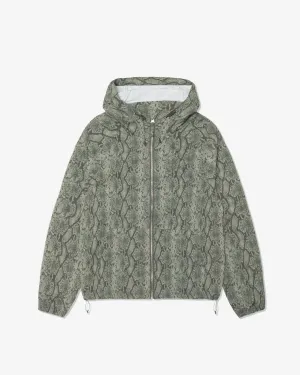 Stssy - Men's Beach Shell Snake Print - (Olive)