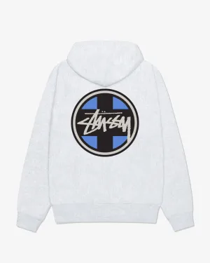 Stssy - Men's Cross Dot Hoodie - (Ash Heather)
