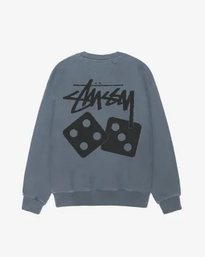 Stssy - Men's Dice Pig. Dyed Crewneck - (Navy)