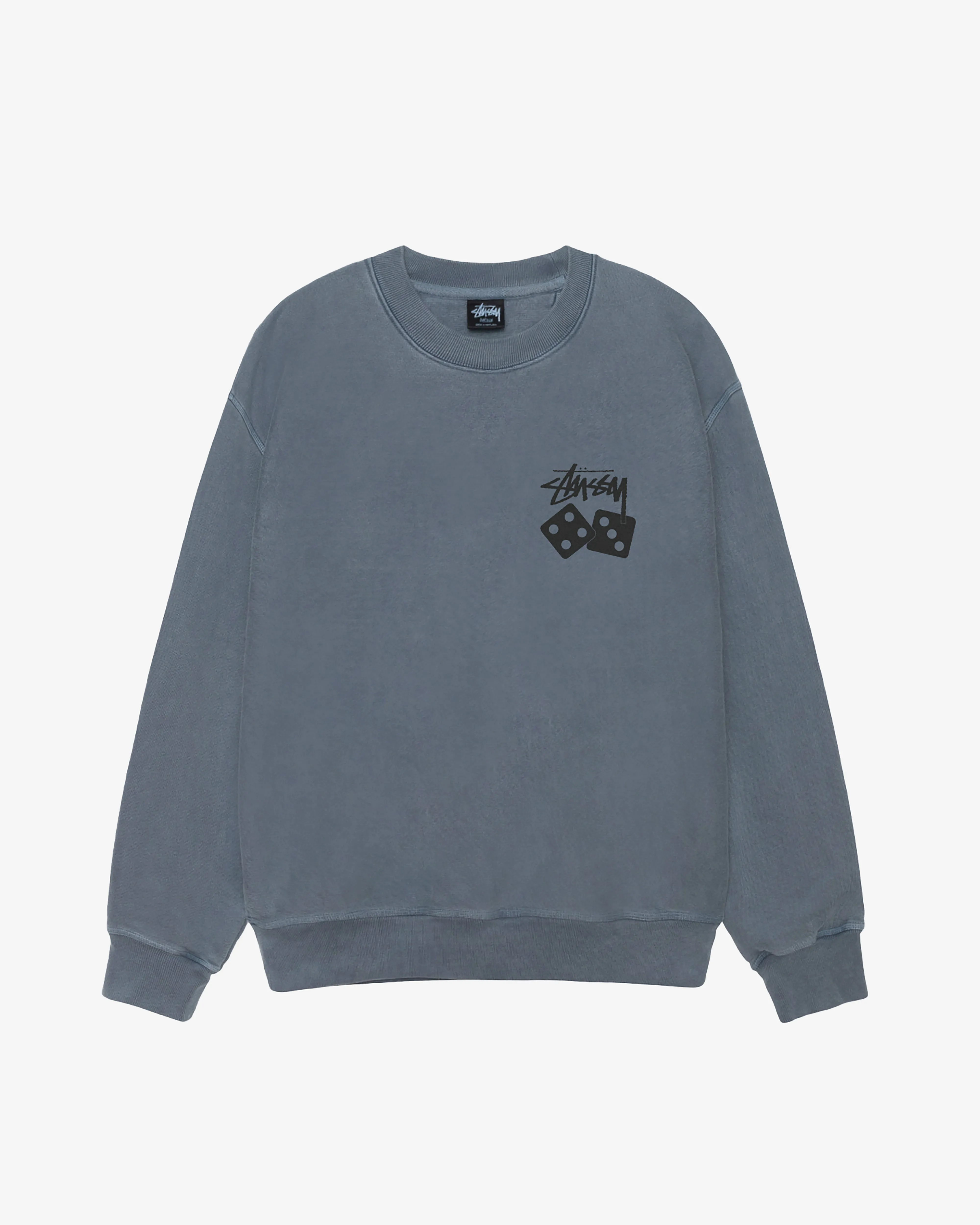 Stssy - Men's Dice Pig. Dyed Crewneck - (Navy)