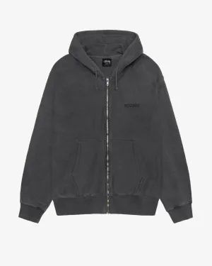 Stssy - Men's Dice Pig. Dyed Zip Hoodie - (Black)