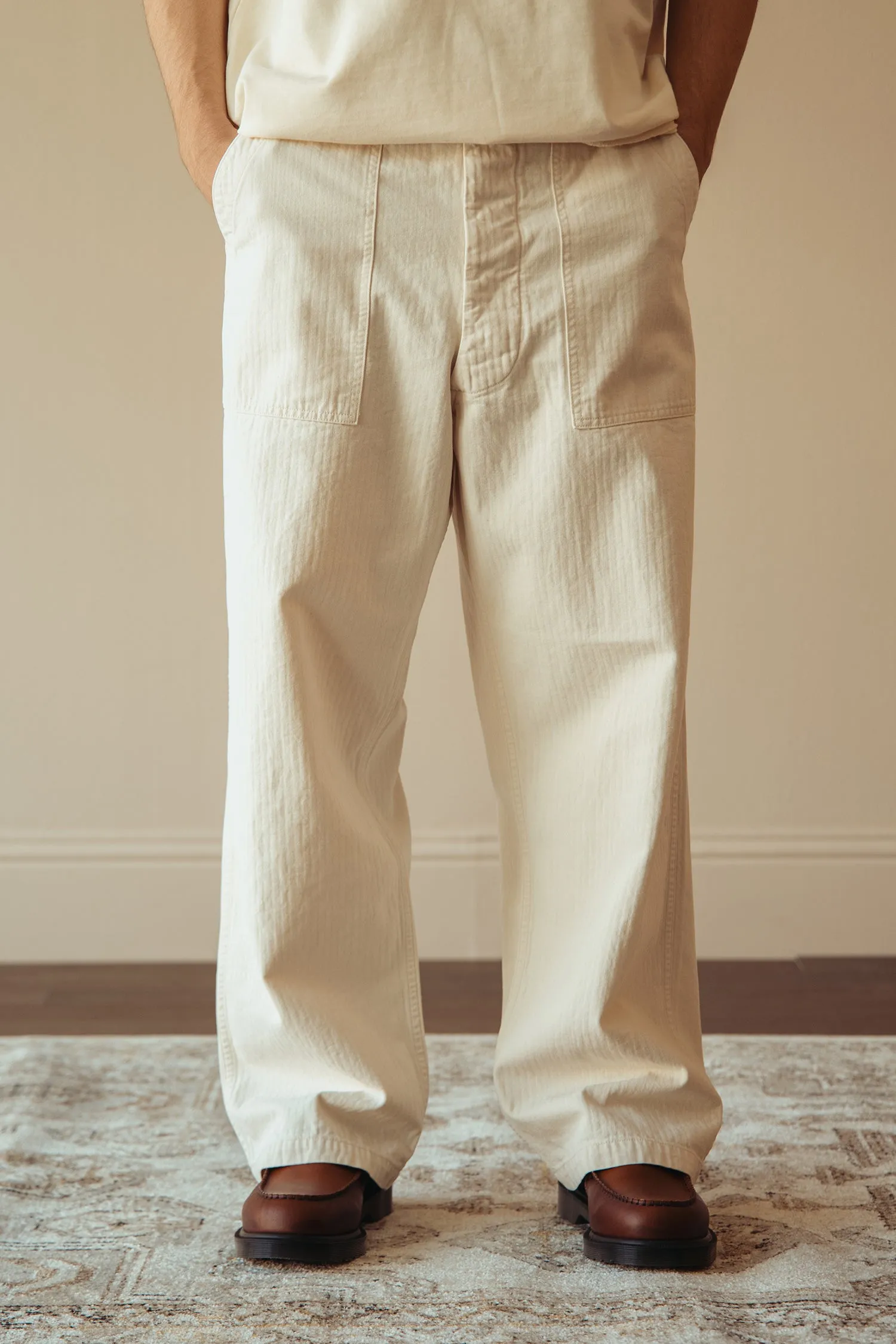 Summer Fatigues - Ecru Herringbone