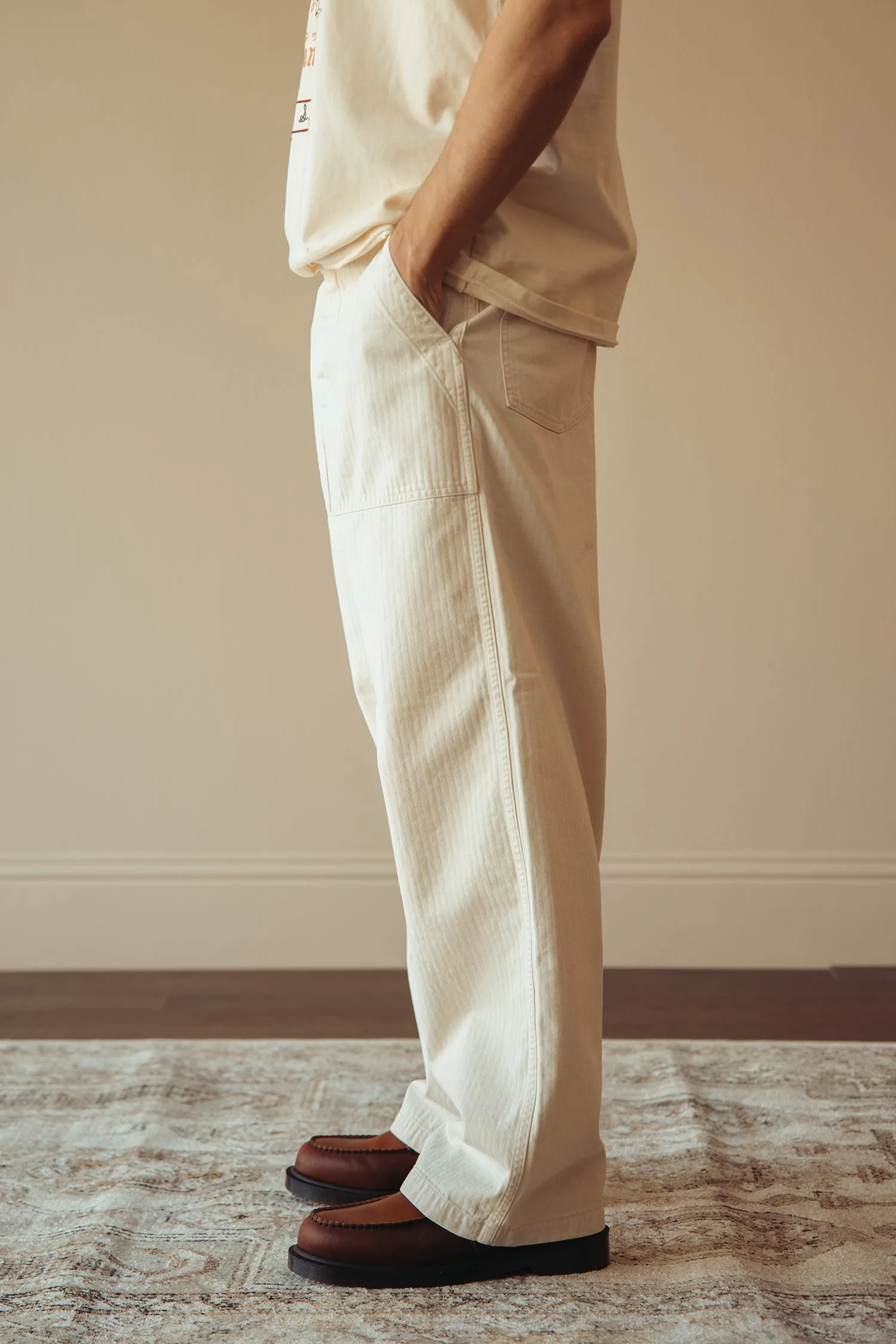 Summer Fatigues - Ecru Herringbone