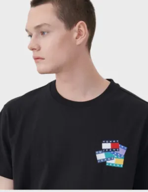 Tommy Hilfiger Jeans Flag Badge T-shirt SS23 (Black)