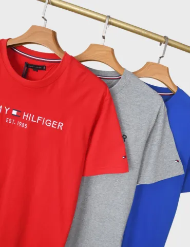 Tommy Hilfiger Organic Cotton Logo T-shirt SS23 (Blue)