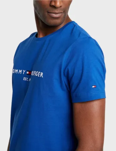 Tommy Hilfiger Organic Cotton Logo T-shirt SS23 (Blue)