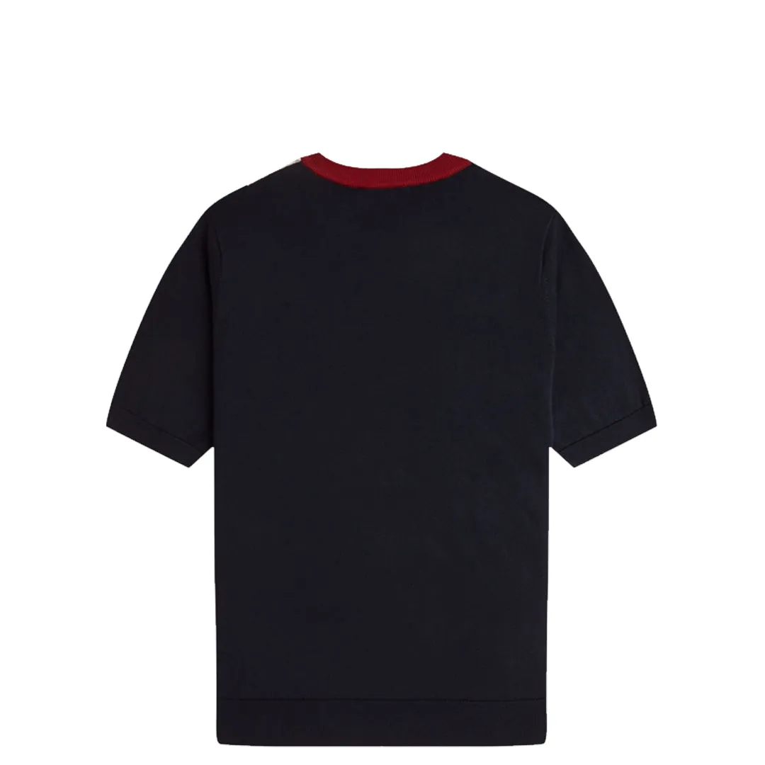 VERTICAL STRIPE KNITTED T-SHIRT