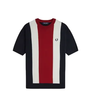 VERTICAL STRIPE KNITTED T-SHIRT