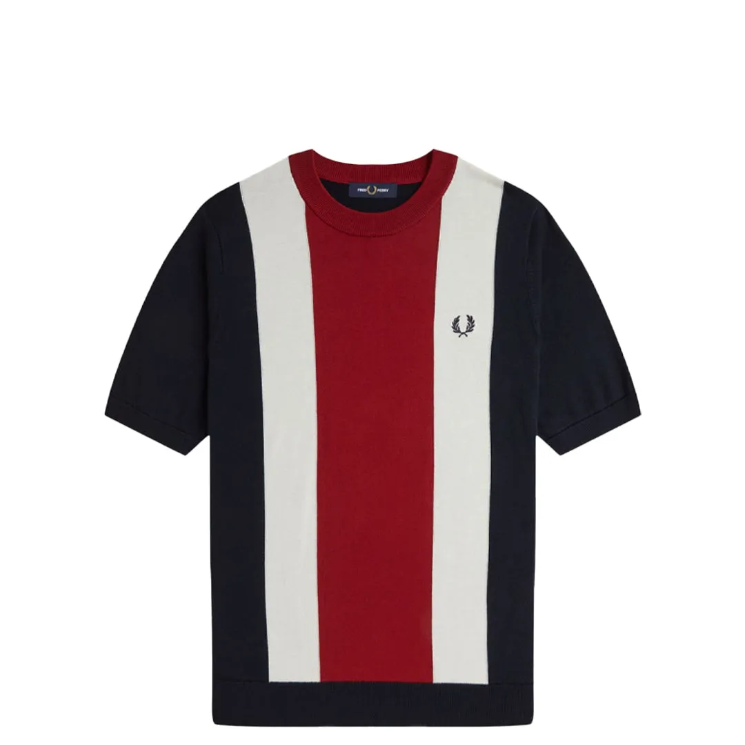 VERTICAL STRIPE KNITTED T-SHIRT