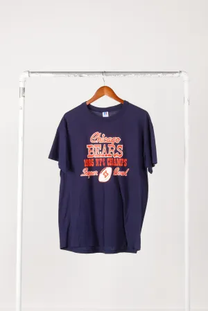 Vintage 1985 Chicago Bears 'NFC Champs Super Bowl XX Logo' T-Shirt