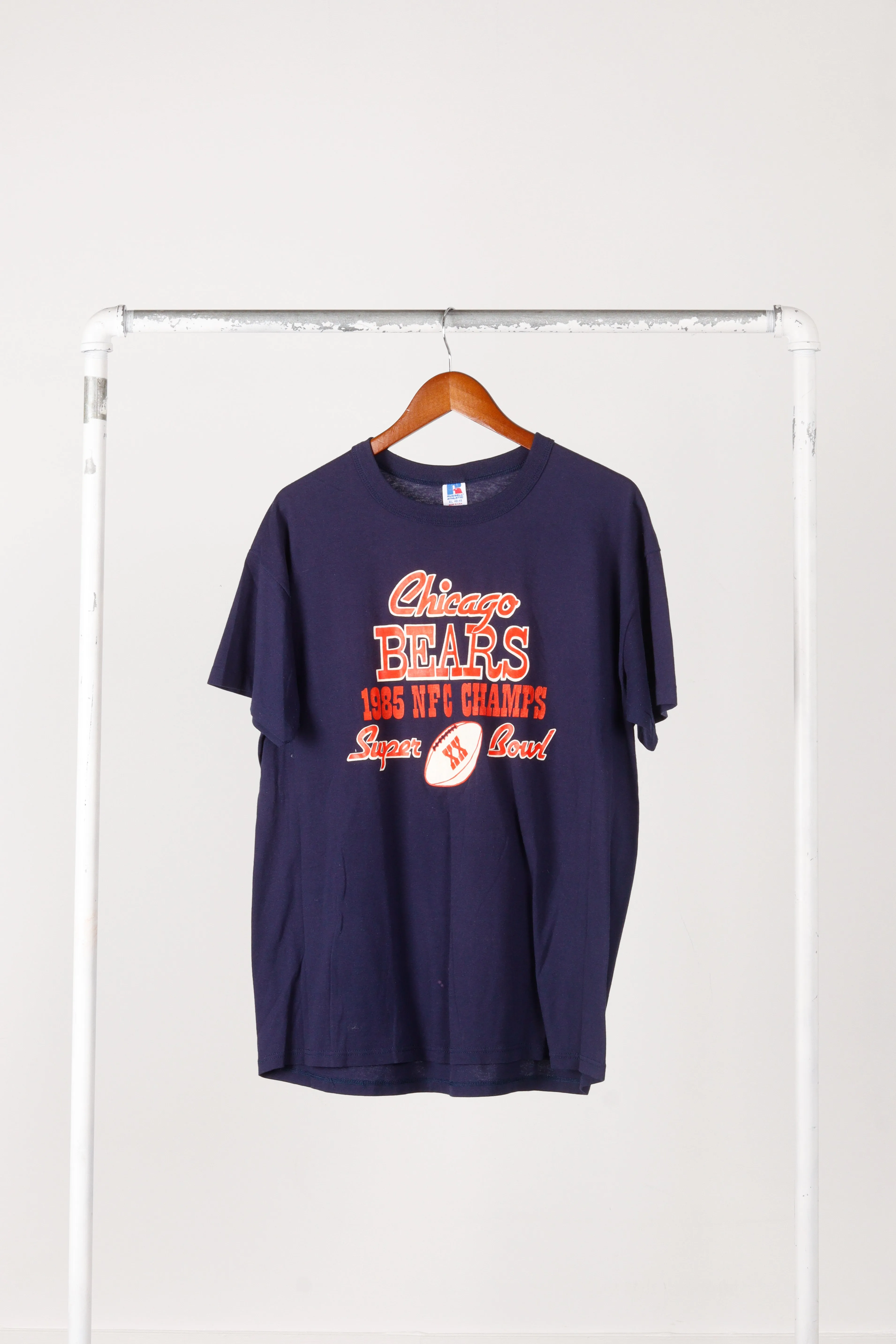 Vintage 1985 Chicago Bears 'NFC Champs Super Bowl XX Logo' T-Shirt