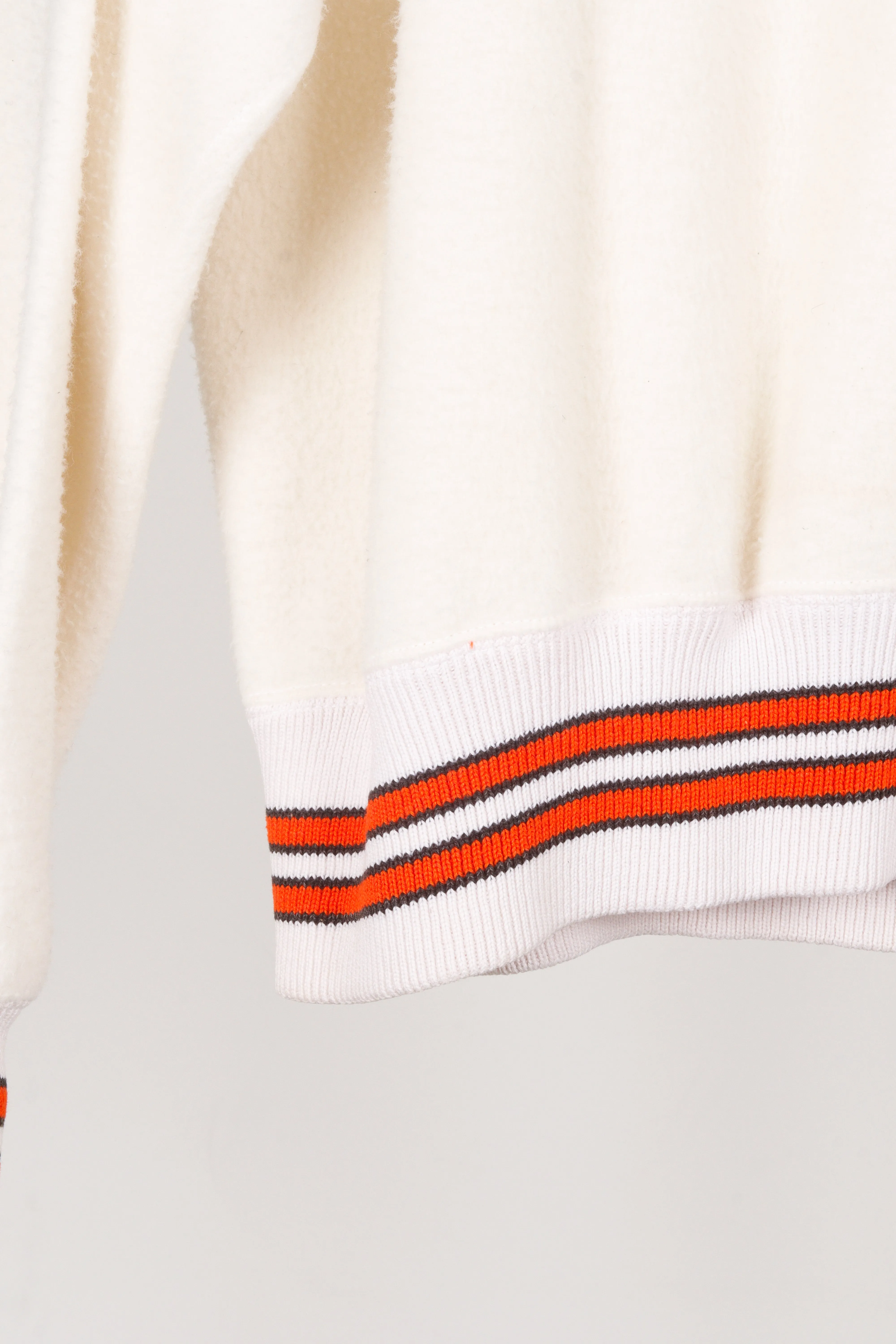 Vintage 50's Powers Athletic '188 O Embroidered' Varsity Half Zip Sweater