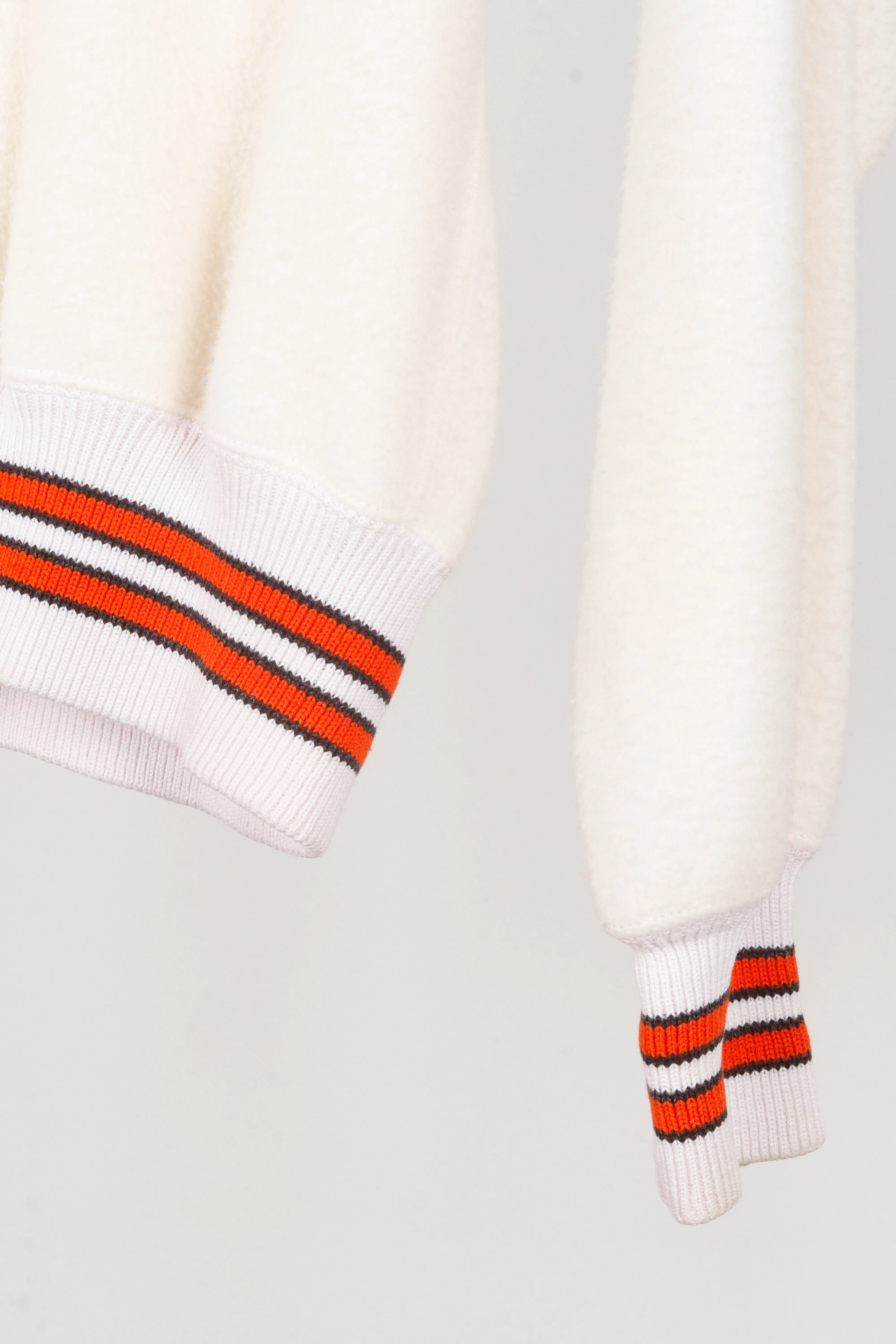 Vintage 50's Powers Athletic '188 O Embroidered' Varsity Half Zip Sweater