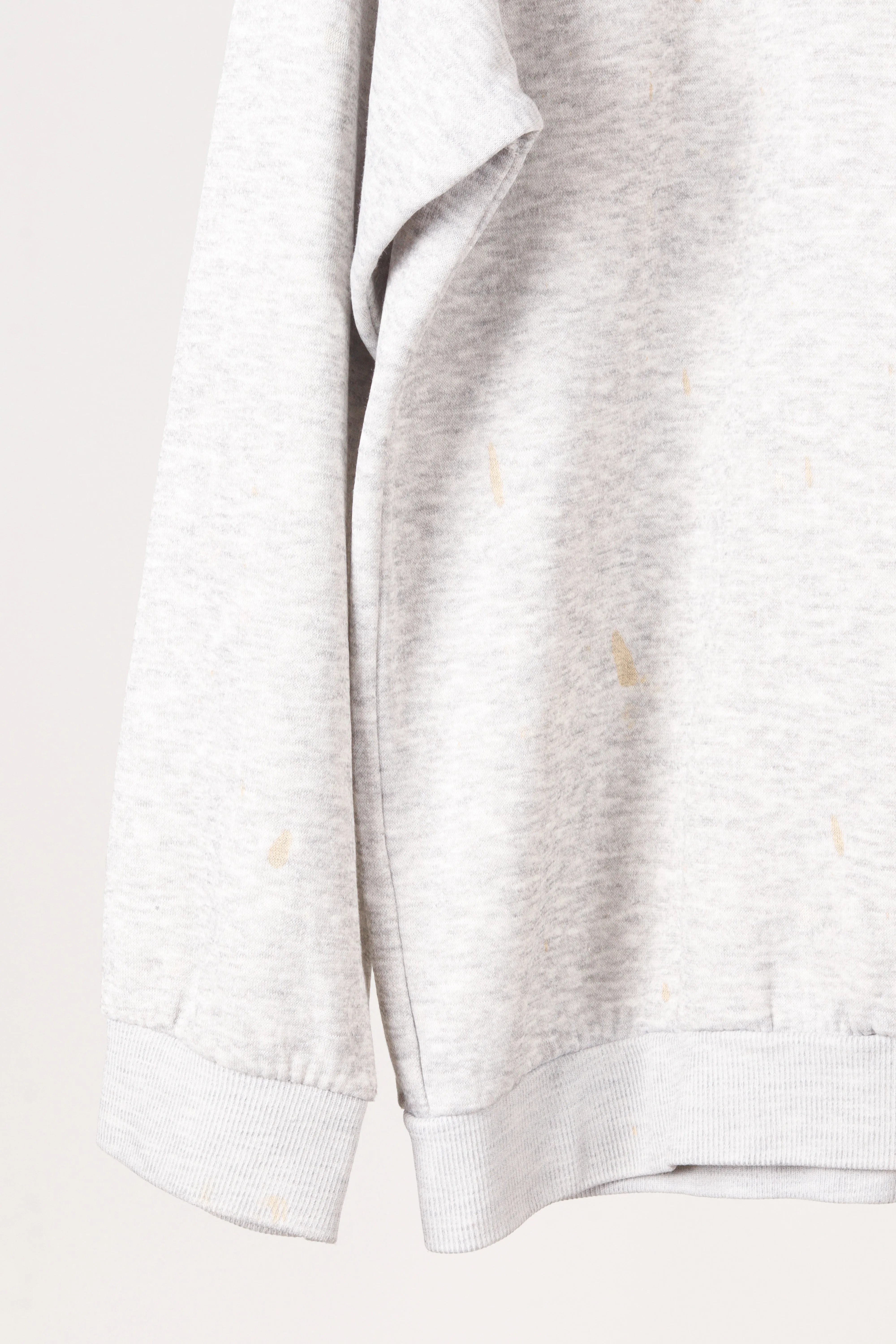Vintage 80's adidas 'Embroidered Mini Logo' Henley Crewneck Sweatshirt Grey