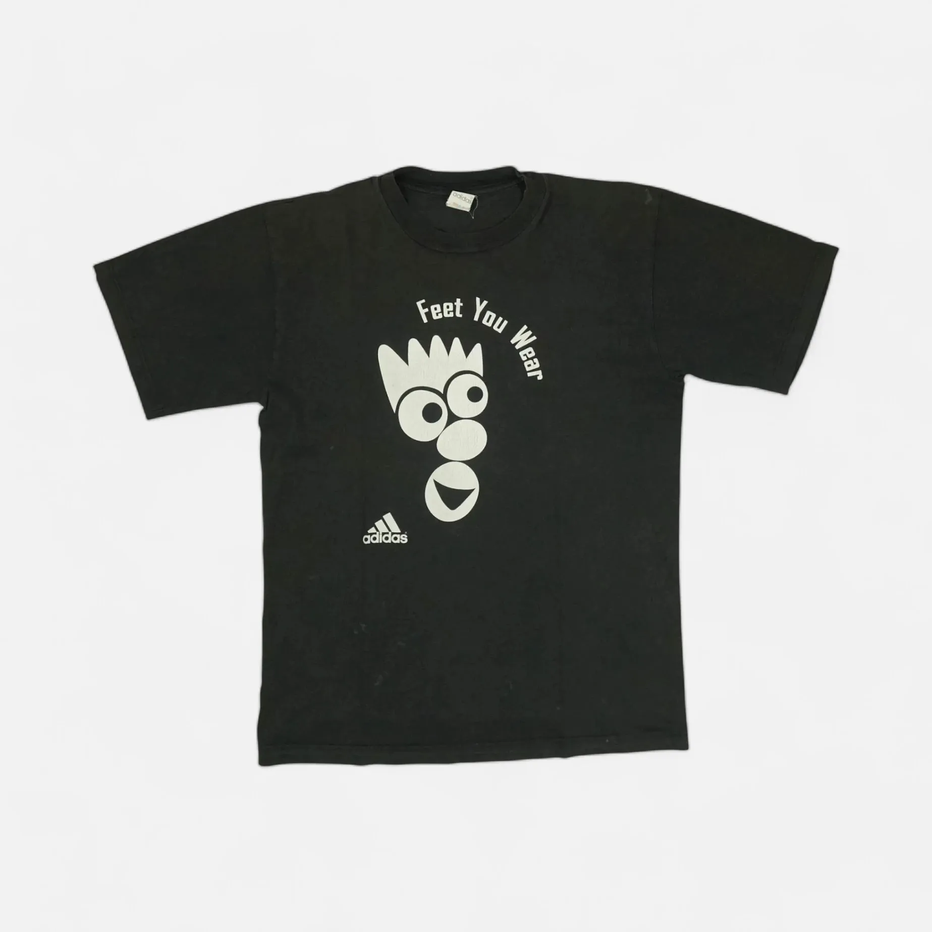 Vintage Adidas Black T-Shirt (M)
