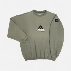 Vintage Adidas Equipment Grey Sweatshirt (S)