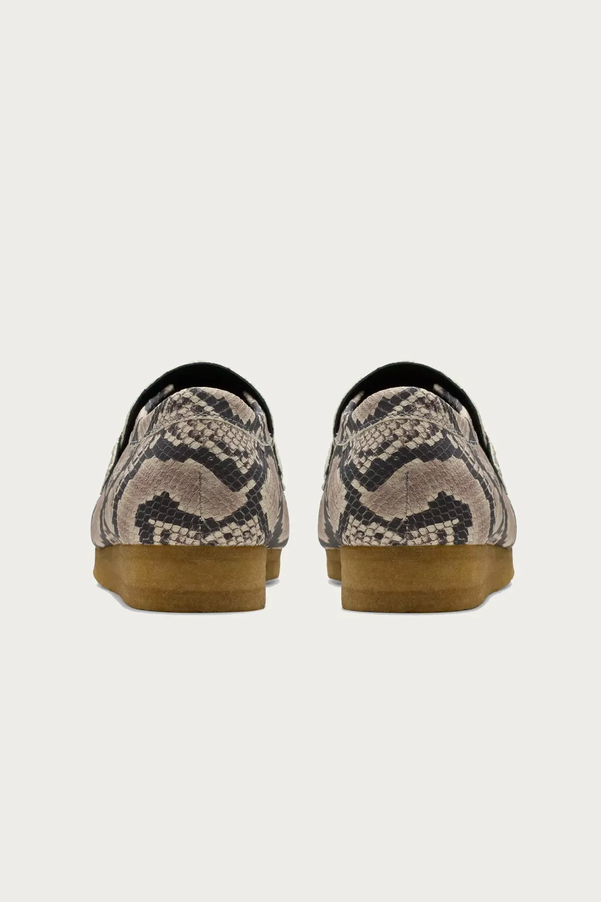 Wallabee Loafer - Grey Snake Leather