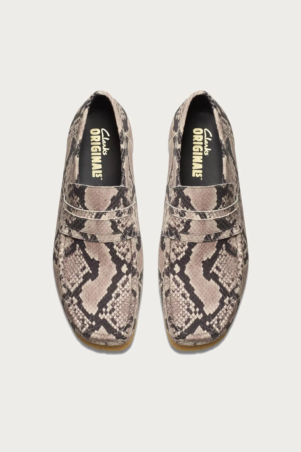 Wallabee Loafer - Grey Snake Leather