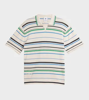 WB Knit Polo Wonder White/Green/Blue